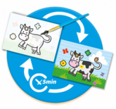 Colouring with water - Farm animals