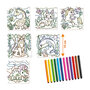 SES Colour by numbers - Triangular grip colouring pens