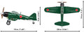 COBI 5861 Mitsubishi A6M2 Zero