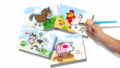 Colouring with water - Farm animals
